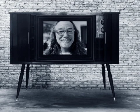 image of Kevin Kolbe in a television screen